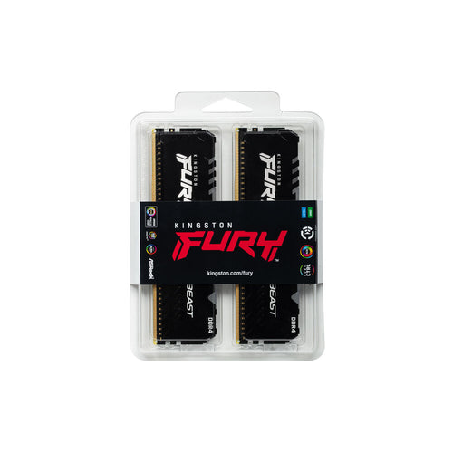 RAM Memory RGB Kingston Fury Beast KF432C16BBAK2/32 32 GB DDR4