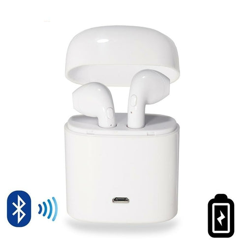 Auriculares Bluetooth Sem Fios com Caixa de Carregamento